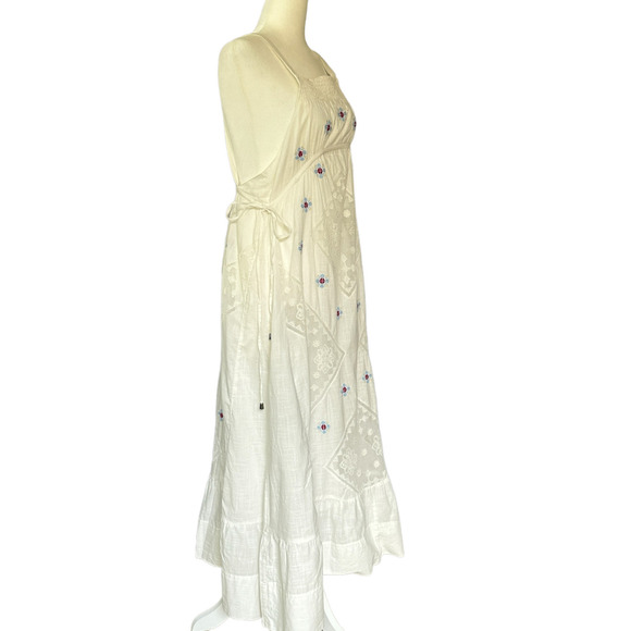 NEW Free People Dewdrop Maxi Dress White Ivory Floral Lace Size M NWT - Picture 8 of 16